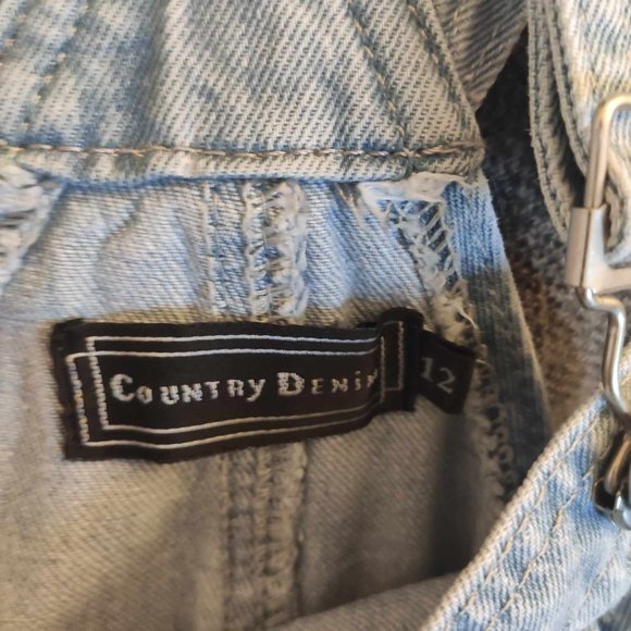 Unworn Country Denim Light Blue Overalls - Picture 4 of 5